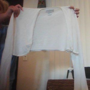 White Short Bolero